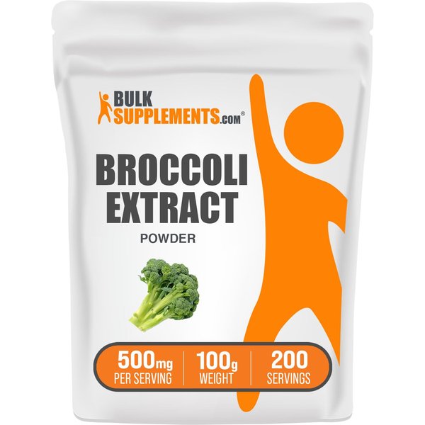 BulkSupplements.com Broccoli Extract Powder - Sulforaphane Supplement - Vegetable Powder - Immunity Supplement - Broccoli Florets Extract - Vegetable Supplements for Adults (100 Grams - 3.5 oz)