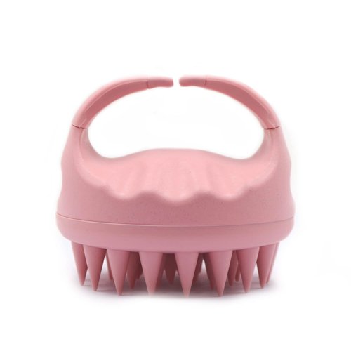 Dr.Pedi Scalp Massager Scalp Scrubber Hair Shampoo Brush Scalp Brush Hair Scrubber Scalp Massager for Hair Growth Dandruff Removal Silicone Deep Scalp Cleansing and Relax Scalp Light Pink