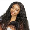 Uioxvn 4C Edges Hairline 13x4 Curly Lace Front Wigs Human Hair HD lace front wig Human Hair Pre Plucked Brazilian Virgin Hair Deep Curly Glueless Lace Front Wigs for Black Women (20 Inch