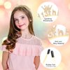 Atoden Happy 13th Birthday Headband Thirteen Princess Tiara 13 Year Old Gifts for Girls