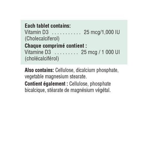 Jamieson Vitamin D 1,000 IU, 240 tabs Bonus