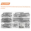 HELIFOUNER 110 Pieces M5 x 30mm /35mm /40mm /45mm /50mm, Hex Socket Head Cap Metric Screws Bolts Washers Nuts Kit, 304 Stainless Steel