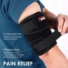 FEATOL Bicep Tendonitis Brace Compression Sleeve Support, Upper Arm Brace Bicep Support Bands for Pain Relief, Muscle Strains and Inflammation, Tricep/Bicep Wrap for Men and Women