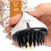 JANE VINE Hair Oil Applicator & Scalp Applicator for Hair Growth Serum - Hair Oil Comb & Brush for Scalp - Silicone Bristles - Hair Serum Applicator - Scalp & Hair Care Routine - Easy Clean & Refill