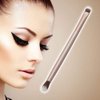 Double Ended Eyebrow Eyeshadow Brush Foundation Makeup Cosmetic Tool (Shallow Matted Gold)