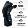 POWERLIX Leg Sleeve - Best Knee Brace for Leg Pain for Men & Women Knee Support for Running, Basketball, Volleyball, Weightlifting, Gym, Workout, Sports Please Check Sizing Chart