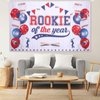 Rookie of the Year First Birthday Baseball Party Decorations, Baseball Birthday Decorations Baseball Party Supplies, Baseball Decorations Baseball Birthday Banner for Boys Party Backdrop