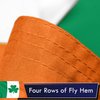 G128 Ireland Irish Shamrock Flag | 3x5 Ft | LiteWeave Series Printed 100D Polyester | Vibrant Colors, Brass Grommets