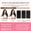 GOO GOO Clip in Hair Extensions Real Human Hair, 22inch 151g 7Pcs, 1B Natural black, Remy Human Hair Extensions Clip ins for Women, Natural Human Hair
