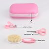 Esonto Baby Healthcare and Grooming Kit, Baby Safety Set Newborn Nursery Health Care Set with Hair Brush Scale Measuring Spoon Nail Clippers (20pcs, Pink)