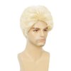 Salaibs Mens Blonde Short Wigs Natural Fluffy Synthetic Daily Party Hair Wig for Male Guy