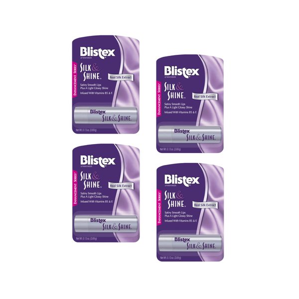 Blistex Silk & Shine Lip Moisturizer 0.13 oz Pack of 4