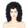 Topcosplay Womens Short Curly Wigs for Black Women Afro Kinky Curls Synthetic Wig for African American Women (Black)