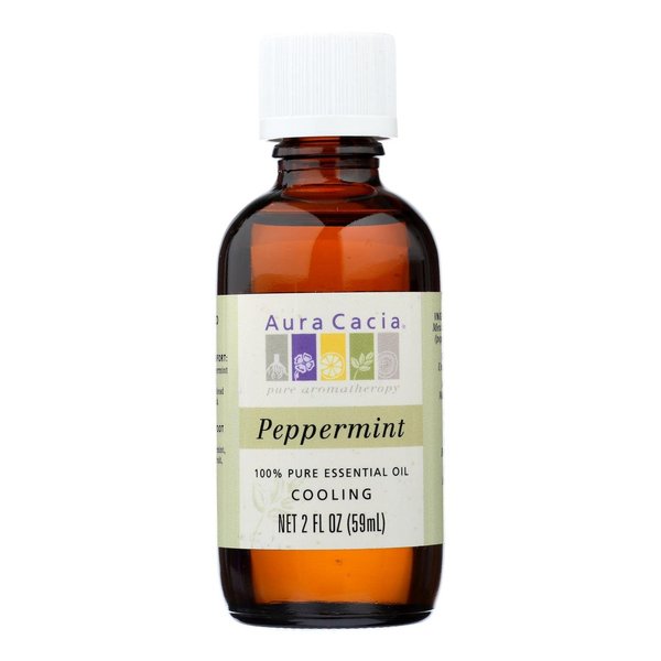 Aura Cacia Pure Peppermint Essential Oil | 2 fl. oz. | Mentha piperita