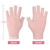 MEKK UV Gloves for Nails, Extra Length UV Light Gloves for Gel Nails UPF99+ UV Gloves Skin Care UV Protection Gloves Professional Manicure Gloves UV Protection UV Nail Gloves (Pink)