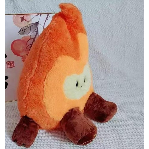 BIUBIULOVE Simulate Campfire Plush Pillow, Fake Fire Pillow, Firewood Bonfire Plush Pillow for Outdoor Camping Room Decor (Red)