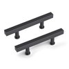 goldenwarm 10 Pack Matte Black Cabinet Pulls 3 Inch Matte Black Cabinet Handles Matte Black Drawer Pulls Black Handles for Cabinets Solid Aluminum Alloy Black Kitchen Hardware for Cabinets