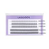 LASGOOS DIY Eyelash Extensions Natural 3D Individual Lash Single + A + Fish 200pcs Clusters Lashes Volume Lashes Mixed Set, Home Grafted Wedding Date Salon Lashes Wholesale Pack (LS-AFL1)