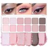 AMY'S DIARY 12-Color Light Pink Brown Eyeshadow Palette for Versatile Day-to-Night Looks – Blendable, Long-Lasting, and Highly Pigmented. Elevate Your Eye Makeup– Unleash Your Unique Style (09#)
