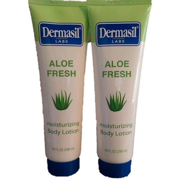 Aloe Fresh Moisturizing Body Lotion 10 fl oz by Dermasil Labs (pack of 2)