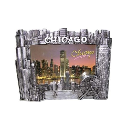 Chicago Picture Frame- pewter look 4x6photo