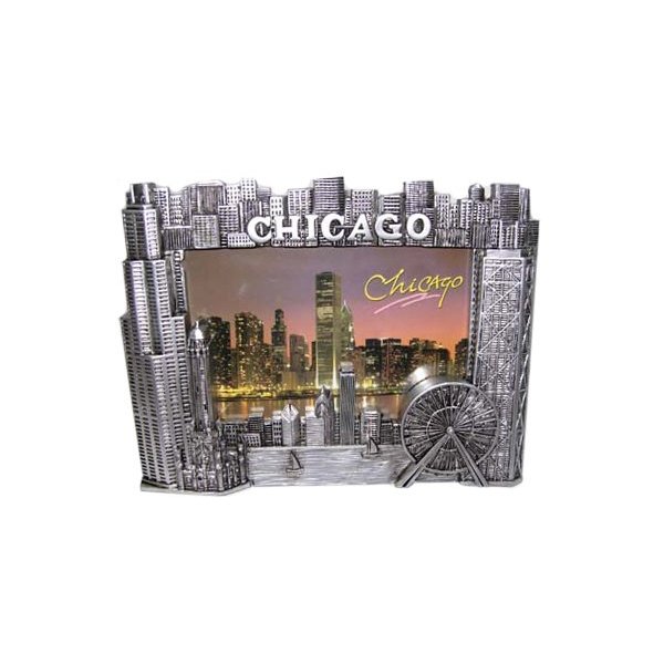 Chicago Picture Frame- pewter look 4x6photo