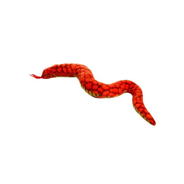 TUFFY - World's Tuffest Soft Dog Toy - Desert Snake - Squeakers -Multiple Layers. Made Durable, Strong & Tough. Interactive Play (Tug, Toss & Fetch). Machine Washable & Floats. (Red 2 Pack)