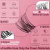 Venus Lash Clusters Kit 5-16mm False Eyelashes Clusters-Eyelash Clusters Natural Lashes DIY Lash Extensions Kit -Fake Eyelashes Clusters Wispy Lash Clusters with Invisible Lash Band & Bottom Lashes