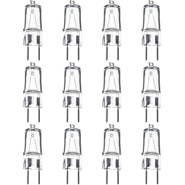 12 Pack Sunlite Halogen 35 Watt Single Ended T3.5 Base Clear Light Bulb