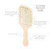 Acca Kappa Pneumatic Beech Wood Paddle Brush with Wooden Pins