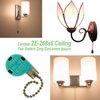 Cenipar ZE-268s6 Ceiling Fan Switch Zing Ear Bronze Pull Chain 3 Speed 4 Wire (2 Pack) for Ceiling Fans, Wall Lamps, Cabinet Light
