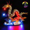 DALDED LED Lighting Kit for Lego Auspicious Dragon, LED Light Compatible with Lego 80112 Building Block Models (Remote Control Version)