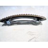 Metallic gold and silver hand painted crystal hair clip clamp barrette