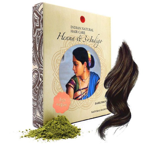 Henna & Indigo - Dark Brown Hair Dye