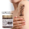 Puresoak Bath Arabica Coffee Body Scrub Set Gift Spa Scrub for Exfoliate & Moisturize Body Skin Face, Hand, Foot Scrub Set Gifts For Women & Men Spa Bath Set-10.6OZ Coffee Scrub & Free Scrub Gloves