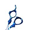 XPERSIS PRO Blue Dragon Handle Hair Cutting Sharp Barber Scissors and Thinning Shears Light weight German Made Premium Steel With Finger Rest