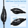 Nail Drill USB Cord Replacement Speed Control for MelodySusie COSITTE YaFex AIRESS Alles Bestidy Sanie Asalle OVX Cattino Subay Corded Electric Nail Drill Manicure Pedicure Filer Efile, 8.2ft