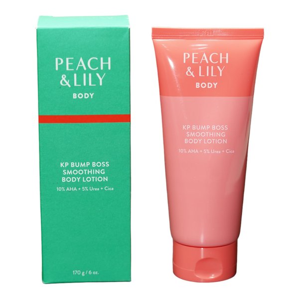 Peach & Lily KP Bump Boss Smoothing Body Lotion | Smooth body bumps, resurface skin and deeply moisturize – from the neck down | 170 g / 6 oz