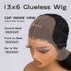 BLL Synthetic Lace Front Wig, Body Wave Glueless Wig 13x6 HD Lace Front Wigs For Black Women Pre Plucked Natural Hairline Black Wig