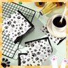 100 Pieces Paw Print Napkins 2 Layers Paw Print Party Supplies Farm Animal Party Napkins for Animal Themed Birthday Party Western Party Baby Shower, 5 x 5 Inch