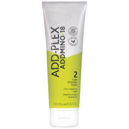 ADDMINO-18 Hair Mask - Reborn Hair Mask for Dry and Damaged Hair and Growth with 18 Amino Acids - Nourishing Hair Treatment for Dry Damaged Hair - Pear/Linseed Oil for Hair Care - 250ml/8.45 fl. oz.