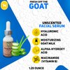 Honey Sweetie Acres Vitamin B Facial Serum with Organic Aloe, Niacinamide, Raw Goat Milk, and Hyaluronic Acid – 1.25 oz