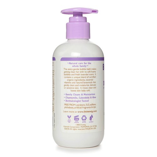 Little Twig Bubble Bath, Baby Bath Essential with Natural Plant Derived Formula, Vegan, Gluten-Free, Paraben-Free, Calming Lavender Scent, 8.5 fl. oz.