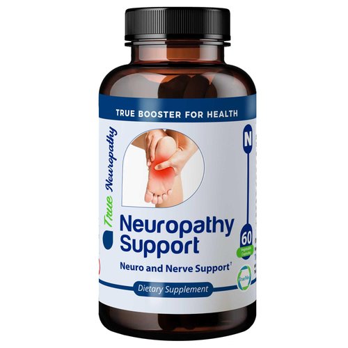 TRUEMED High-Potency Neuropathy Support Supplement with Acetyl-L-Carnitine, Thiamine, Pyridoxine HCl, and Vitamin B12 - Neuro and Nerve Support - 60 Vegetable Capsules