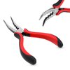 Multi Functional Hair Extensions Pliers Tool Hair Extension Pliers for Beads with 3 Holes Hair Extensions Opener and Removal for Feather Extension Closer Tool Kit