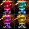 Solar System 3D Crystal Ball with LED lamp Base Clear 80mm (3.15 inch) Glass Birthday Gift for Kids, Teacher of Physics, Valentine's Day Gifts, Lover of The Universe, Boy/Friend, Classmates