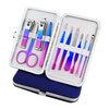 Manicure Set,Men Women Nail Clipper Set,10 Pieces,Stainless Steel Nail Kit Manicure Kit. Personal Care Pedicure,Nail Tool Set Care Grooming kit with Portable