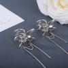 Sither Butterfly Hair Claw for Women Girls Butterfly Hair Clip Headpiece for Halloween Party Hair Accessories Christmas Gift(2pcs) (silver)