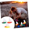 Toyvian 1 Set Toy Boats 3PCS Toddler Bathtub Sailing Boats for Kids Mini Boat Toys Sailboat Floating Row Swimming Pool Bulk Yacht Child Toy Boats Bathtub Toy Plastic Sailing Boats Toys for Toddles