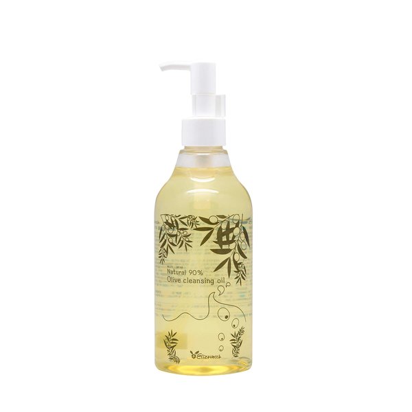Elizavecca Natural 90% Olive Cleansing Oil, 8.5 Ounce 300ml - Makeup cleansing oil | wash off cleansing | Makeup Remover korean